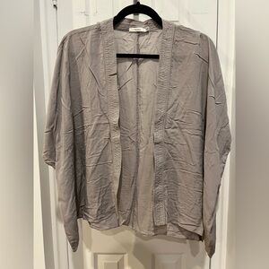 Talula Gray Cape Jacket Lightweight Contemporary Design